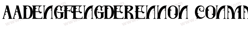 aadengfengderennon conmmercialuse字体转换